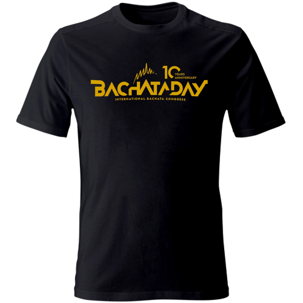 T-Shirt Unisex Maglietta Bachataday 10 Years Anniversary