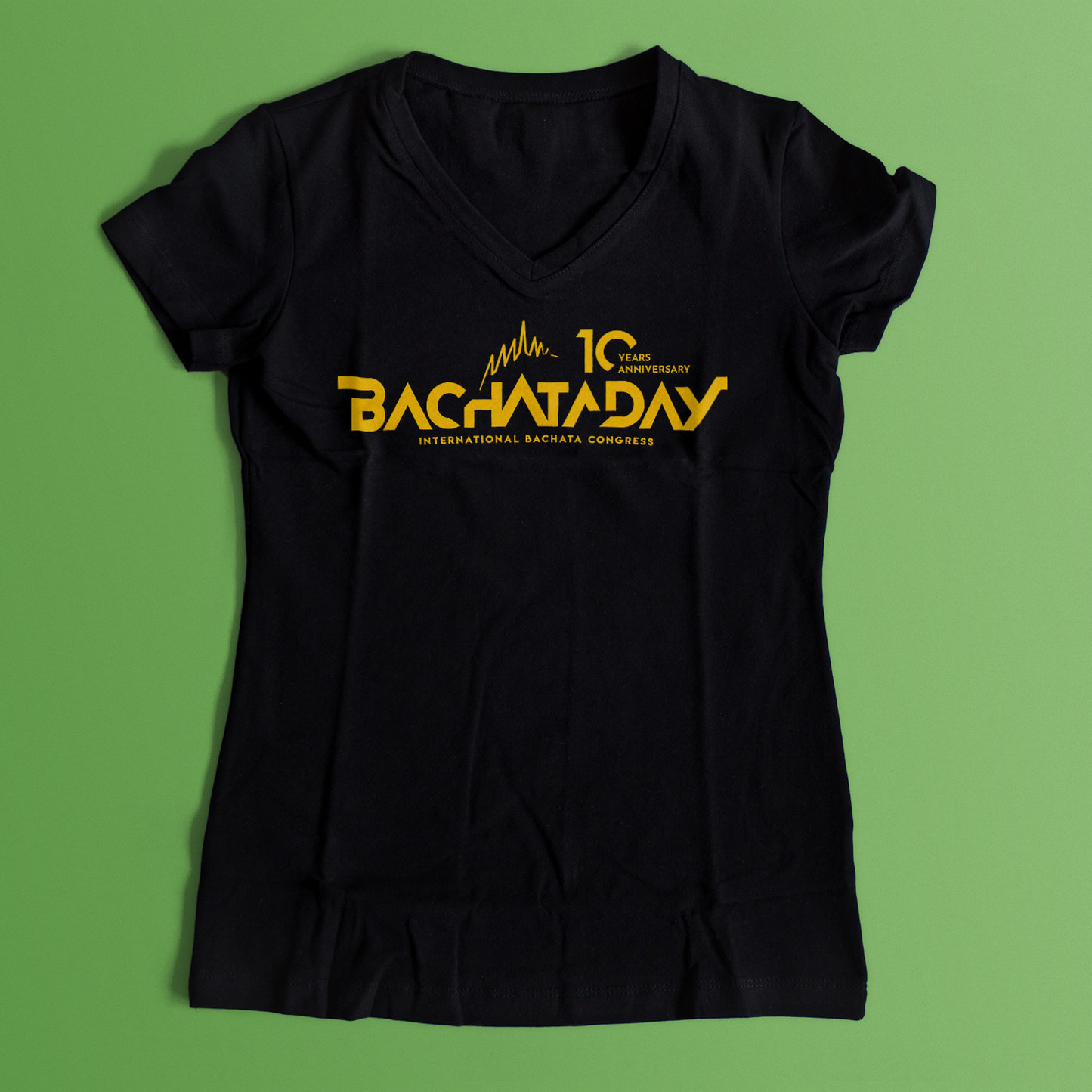 T-Shirt Donna Scollo V T-shirt woman Bachata day 10 years anniversary